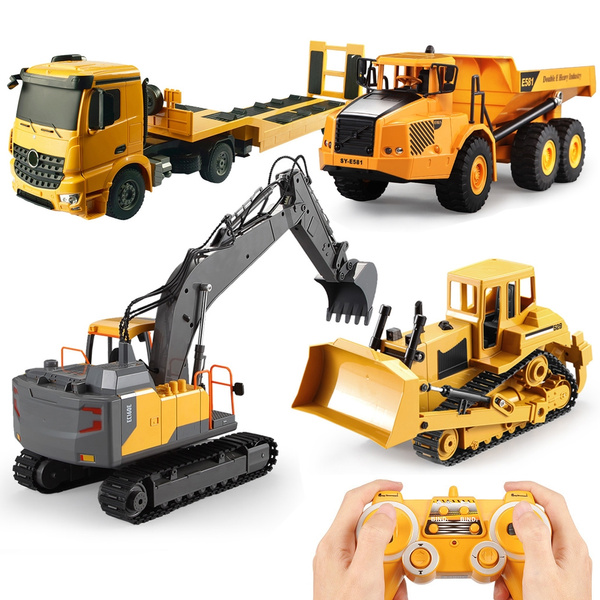 remote controlled diggers and trucks
