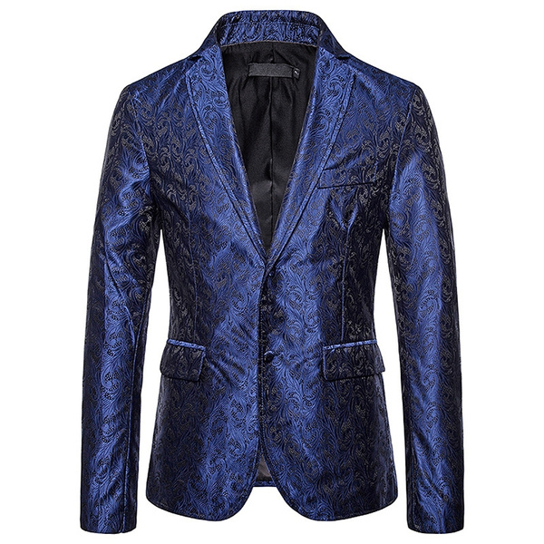 Rdzding Mens Suits Jacquard Jacket Blazer 3 Piece Slim Fit Suit Tuxedo  Business Groomsman for Wedding Formal Coats : : Clothing, Shoes 