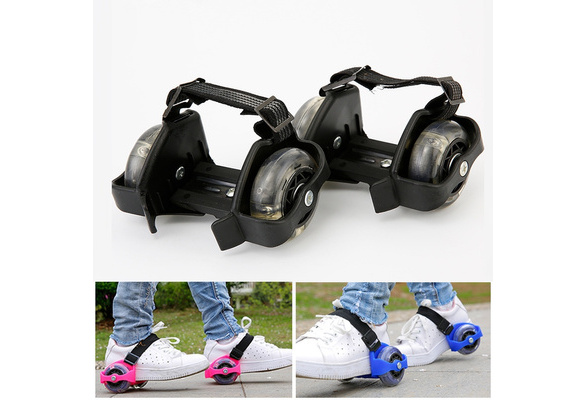 Adult/Kids Flash Wheel Skate Rollers Hot Heelys Roller Adjustable Two Wheels Skate Shoes, One Size Fits Most, 60KG Weight Limited | Wish