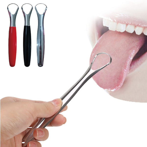 Tongue Scraper Cleaner Stainless Steel Dental Fresh Breath Cleaning Oral  Tounge
