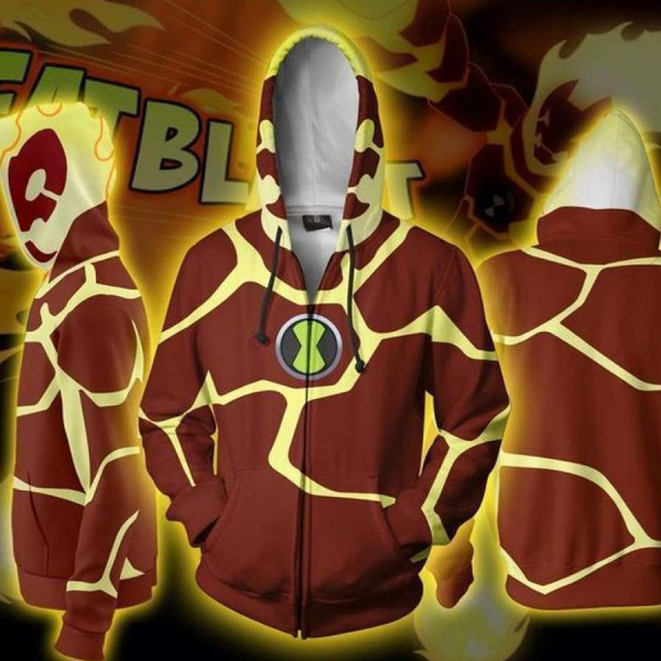 Ben 10 Alien Force 3D Hoodies Cosplay Ben Sweatshirt Coat Jacket