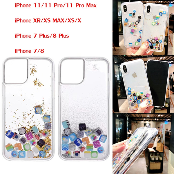 For Iphone 11 11 Pro 11 Pro Max Liquid Hard Pc Clear Phone Shell For Iphone 6 6s 7 8 Plus X Xs Xr Max Cases Quicksand Cover Cute App Icon Case Capa Wish For Iphone 11 11 Pro 11 Pro Max Liquid Hard Pc Clear Phone Shell For Iphone 6 6s 7 8 Plus X Xs Xr Max Cases Quicksand Cover Cute App Icon Case Capa Wish