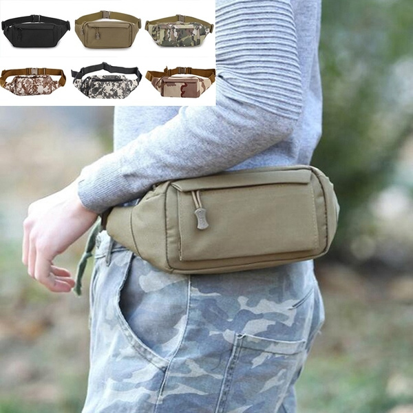 Durable Men Fanny Waist Pack Belt Hip Bum Military Tactical Running Bag Pouch 