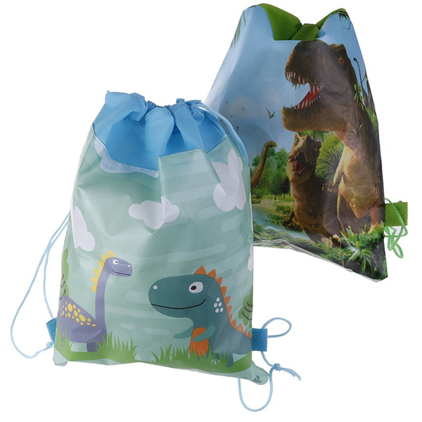 dinosaur drawstring backpack