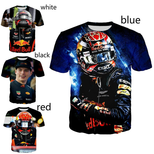 Max Verstappen Printed Summer Men's F1 Fashion T-shirts Streetwear Men ...