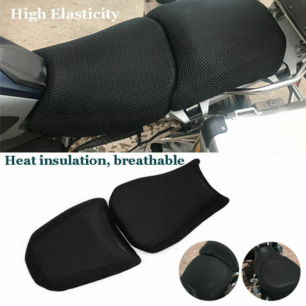 2x Motorcycle Seat Cover Breathable Cooling Mesh Cushion Fit For Bmw R1200gs Adv Wish - Bmw Motorcycle Seat Covers