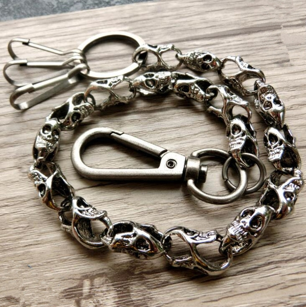 Metal Pants Chain Wallet Chain, Skull Wallet Chain Jewelry
