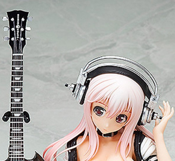 Super Sonico:After The Party Guitar Girl HOT LIMIT PVC Action