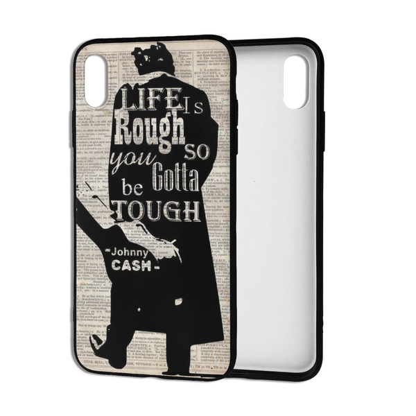 Johnny Cash Life is Rough Vintage Phone Case Design Johnny Cash