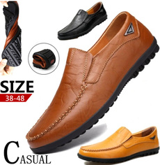 casual shoes, leather shoes, lazyshoe, genuine leather
