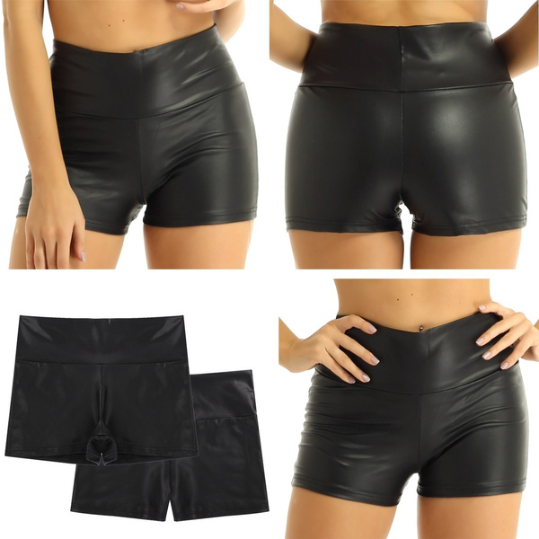 leather hot shorts
