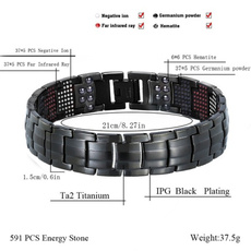 Titanium Steel Bracelet, Jewelry, magneticbracelet, bracelethomme