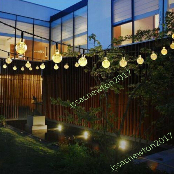 Outdoor String Lights Patio Party Yard Garden Wedding 30 Solar Powered LED Bulbs 