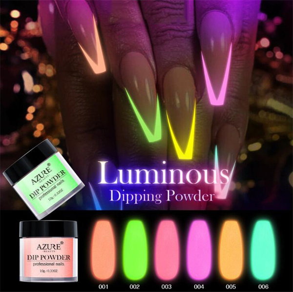 glow in the dark nail dip powder