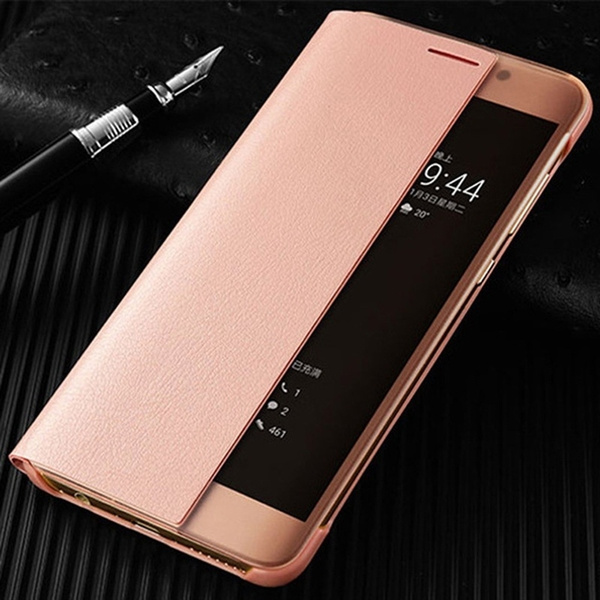 تمويه راكب مادة الاحياء  Luxury Smart View Flip Cover Leather Phone Case For Huawei Mate 10 Pro Mate  10 Mate 20 Pro P30 P30 Pro P20 | Wish