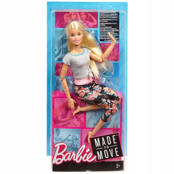 Boneca Barbie Made to Move Aula de Yoga Loira Mattel Ftg80