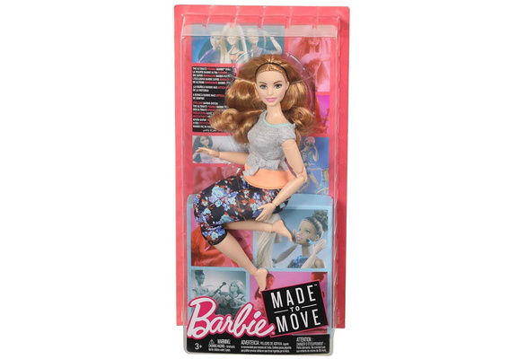 Barbie Nova Made To Move Aula De Yoga Ruiva Mattel Ftg80
