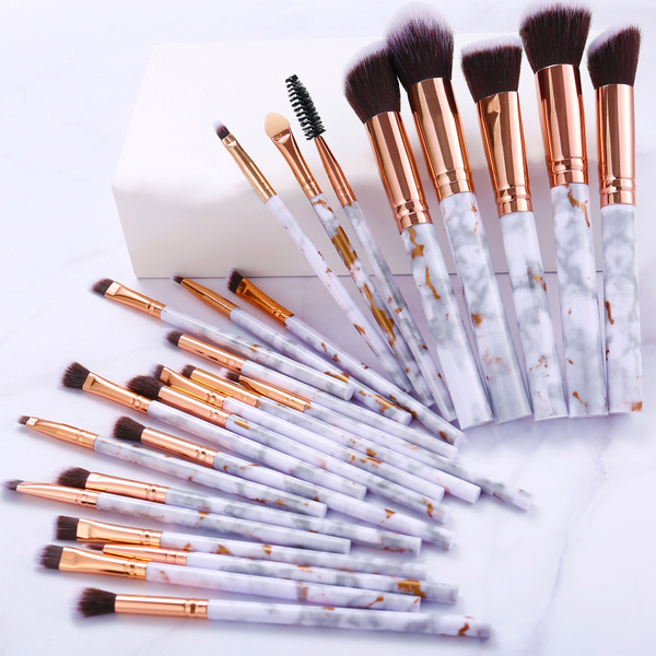 Marble makeup deals brushes