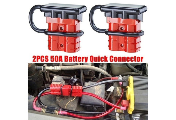 MagiDeal 2 Pieces 50Amp 600V Winch Trailer Battery Quick Connect Disconnect Plug