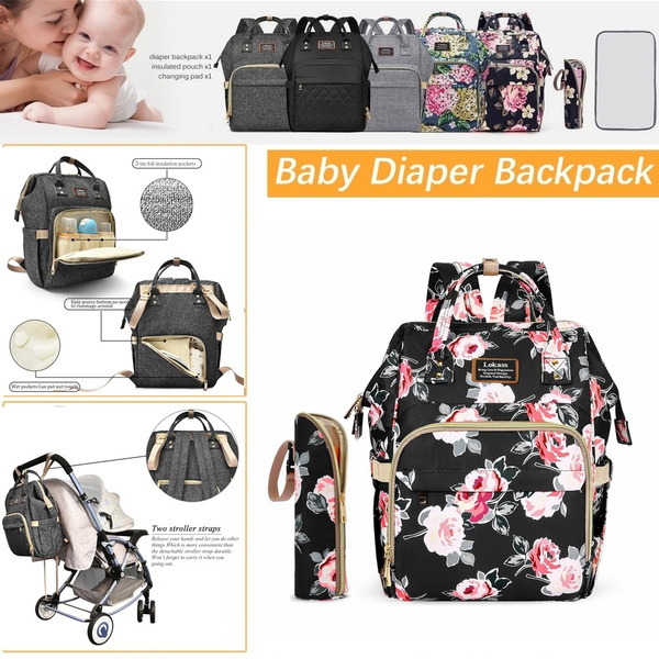 floral nappy bag