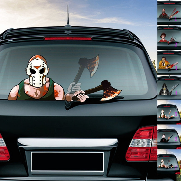 Details about   Halloween SCARY ZOMBIE  Vinyl Stickers Decal Car Party Decoration Car Bumper  M 