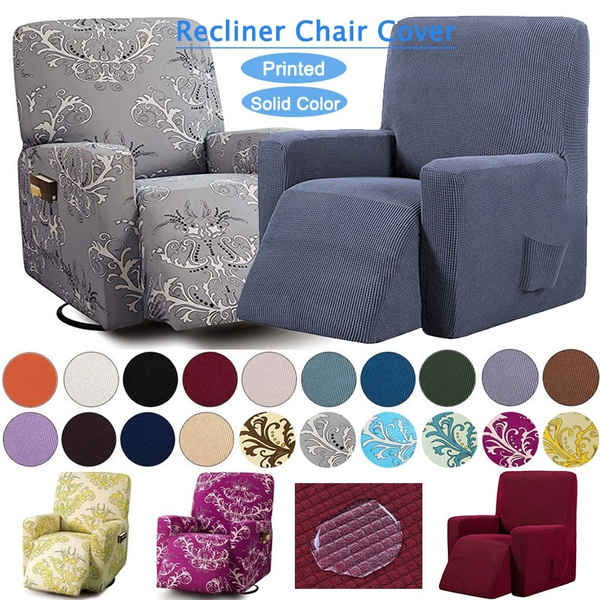 Stretch Recliner Chair Cover With Side, Recliner Chair Covers With Pockets
