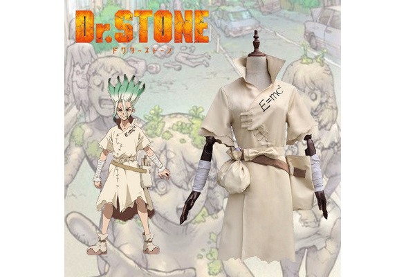 Anime Dr. Stone Senku Ishigami Cosplay Cosplay Senku Adulto Branco