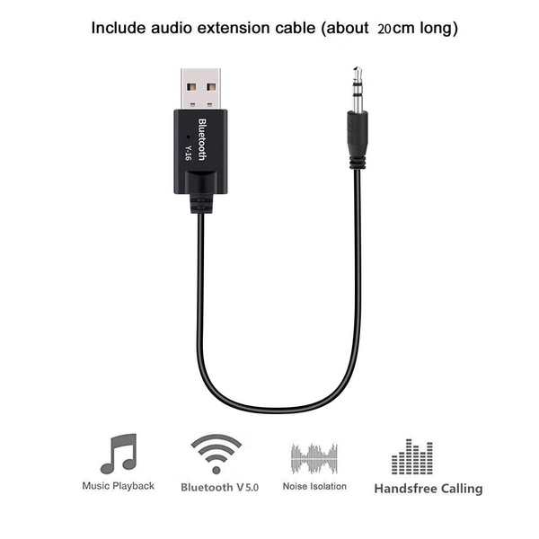 Sound receiver bluetooth adapter aux jack usb