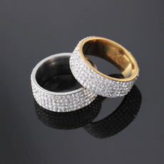 crystal ring, wedding ring, gold, Dress