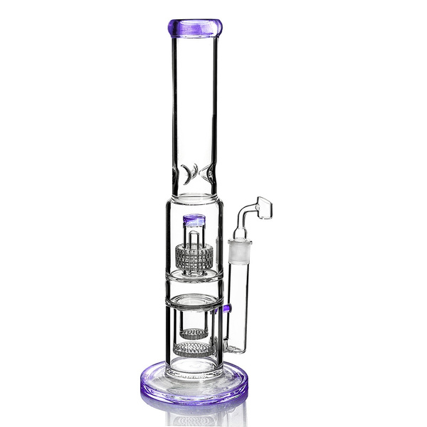 Thick water pipe Tall glass dab rig honeycomb percolator for dabs ...