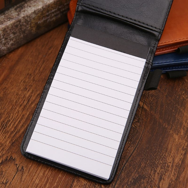 A7 Notebook Small Notepad Note Book Leather Cover Business Diary Memo Stationery