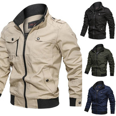 Casual Jackets, Fashion, Pocket, militaryjacket