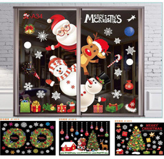 merrychristmasdecoration, windowsticker, Christmas, Colorful