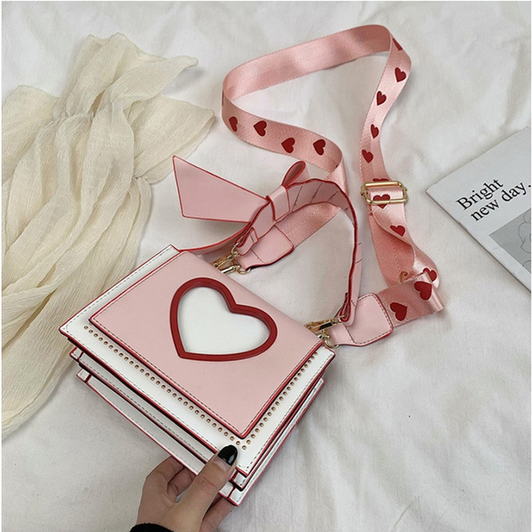 Girly Heart Square Shoulder Bag