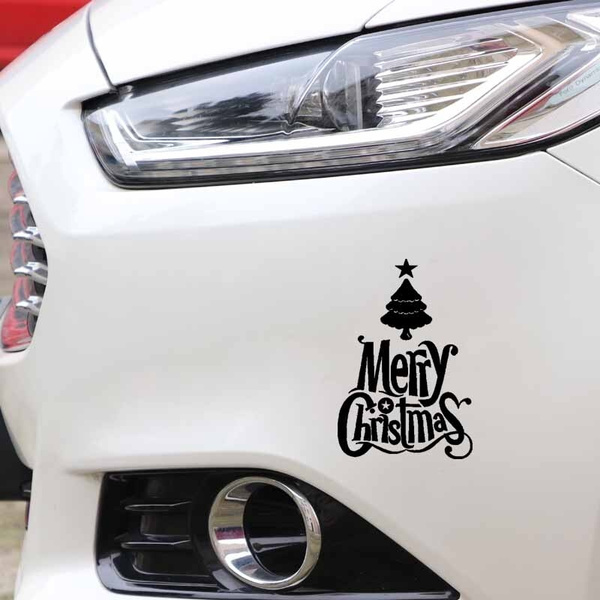 11.3CM*16.8CM Car Sticker Vinyl Decal Merry Christmas Creative