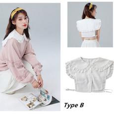 Korea fashion, Fashion, halfshirt, Lace