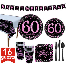 paperplate, tablewareset, birthdaypartydecoration, 60thbirthday