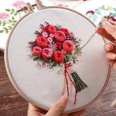 crossstitch, Flowers, embroiderythread, handembroidery
