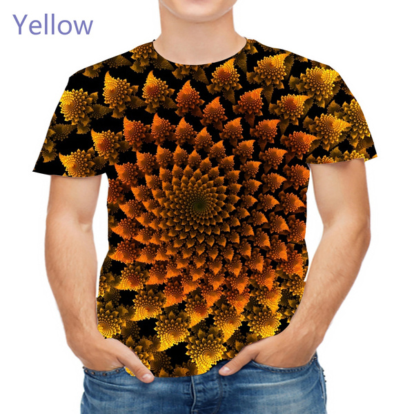 3d Print Men Visual Illusion Tshirts 