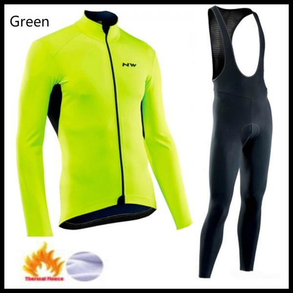 Northwave Warm 2019 Winter thermal fleece Cycling Clothes NW men's Jersey suit 
