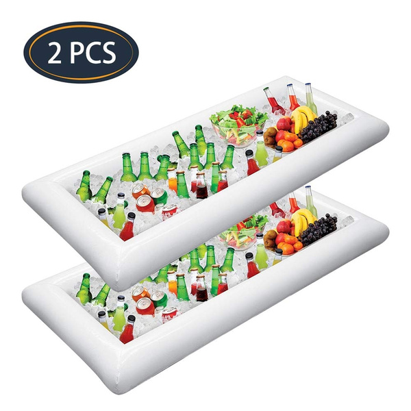3x Inflatable Serving Bar Buffet Salad Ice Cooler Picnic Party Yard Outdoor BT 