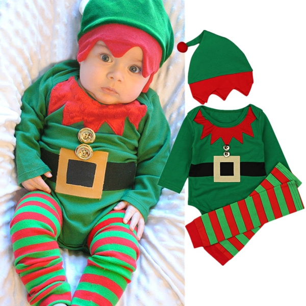 baby christmas elf costume