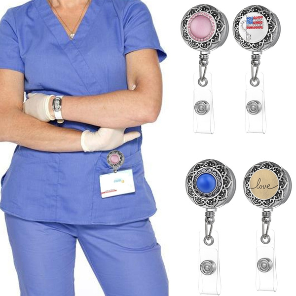 nurse badge reel, nurse lanyard, ID lanyard, employee card holder