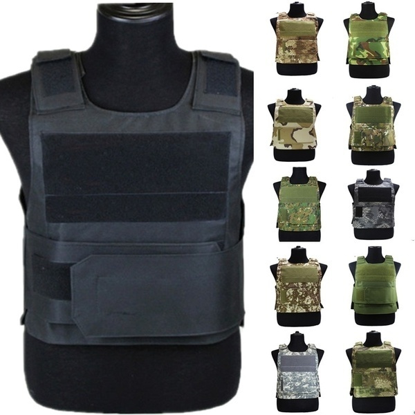 US Army Military Tactical Vest Anti Stab Hard Self-Defense Clothing  Bullet-proof Security Equipment Men Tactical Vest Bulletproof Vest  Mountaineering Vest 13 Color