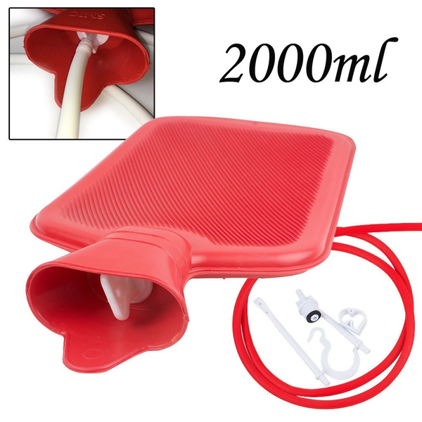 2000ML Hot / Cold Water Bottle Enema Douche Kit Water Bag Enema Cleaner