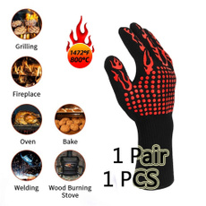 BBQ Gloves 1472℉ Extreme Heat Resistant Grill Gloves Premium Insulated Oven Mitts with L5 Cut Resistant for Cooking, Baking,Cutting, Welding, Smoker Fireplace