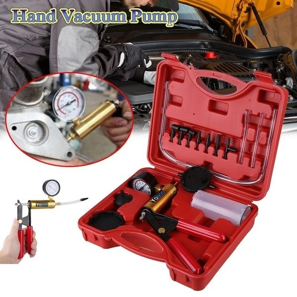 High Quality 2 In 1 Hand Held Vacuum Pistol Pump Tester Set Gauge Brake