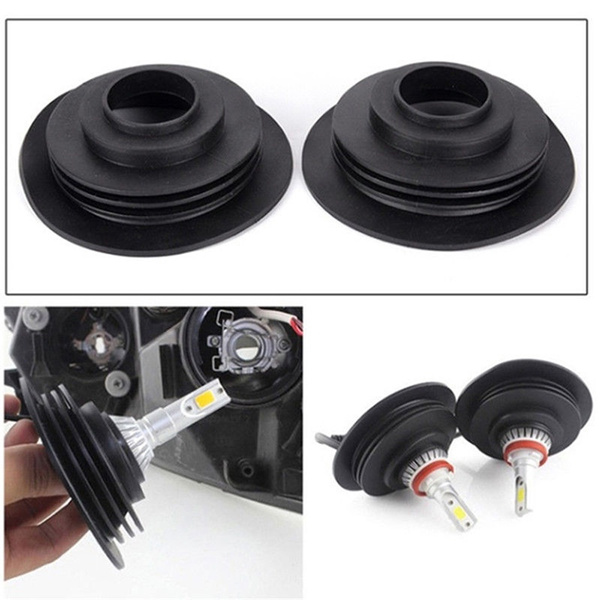 1X Soft Rubber Dust Cover For Car Auto Headlight Universal LED Light