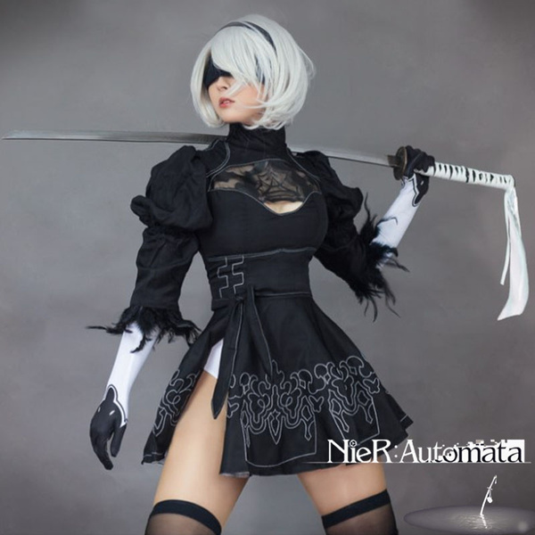 Game Nier Automata Yorha 2B Cosplay Suit Anime Women Outfit