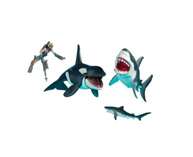 Refurbished Animal Planet Mega Shark and Orca Encounter Wish